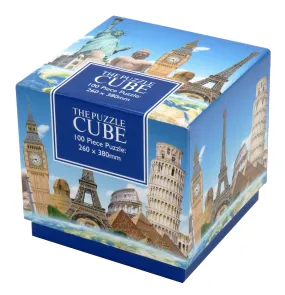 100 Piece Cube Jigsaw Puzzle World Landmarks