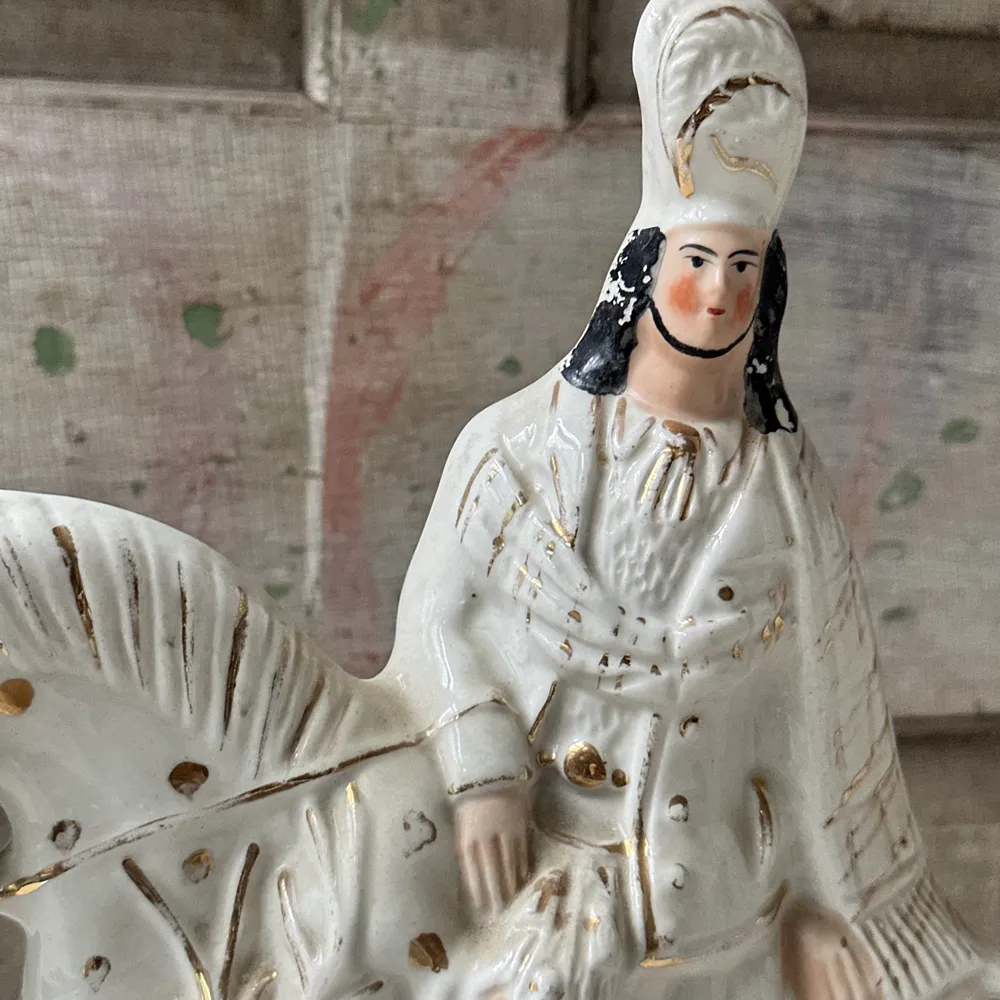 19th-century England Staffordshire Figure on Horseback