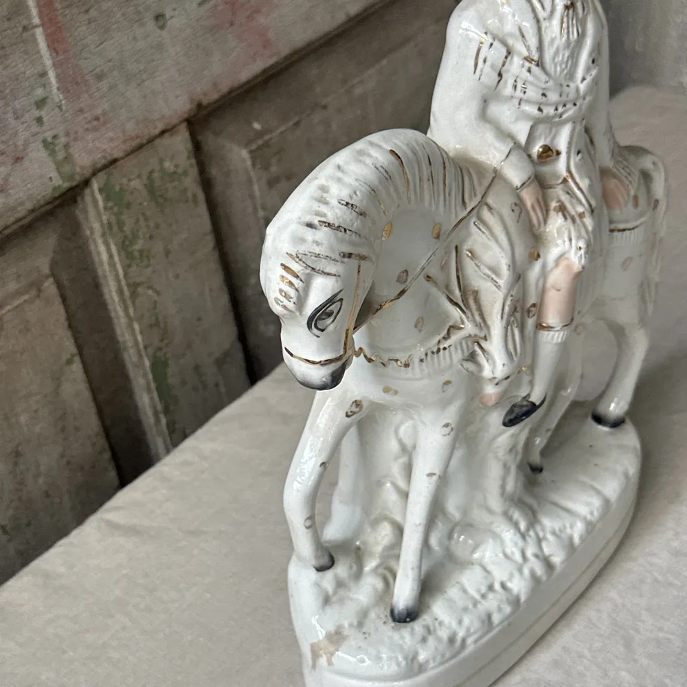 19th-century England Staffordshire Figure on Horseback