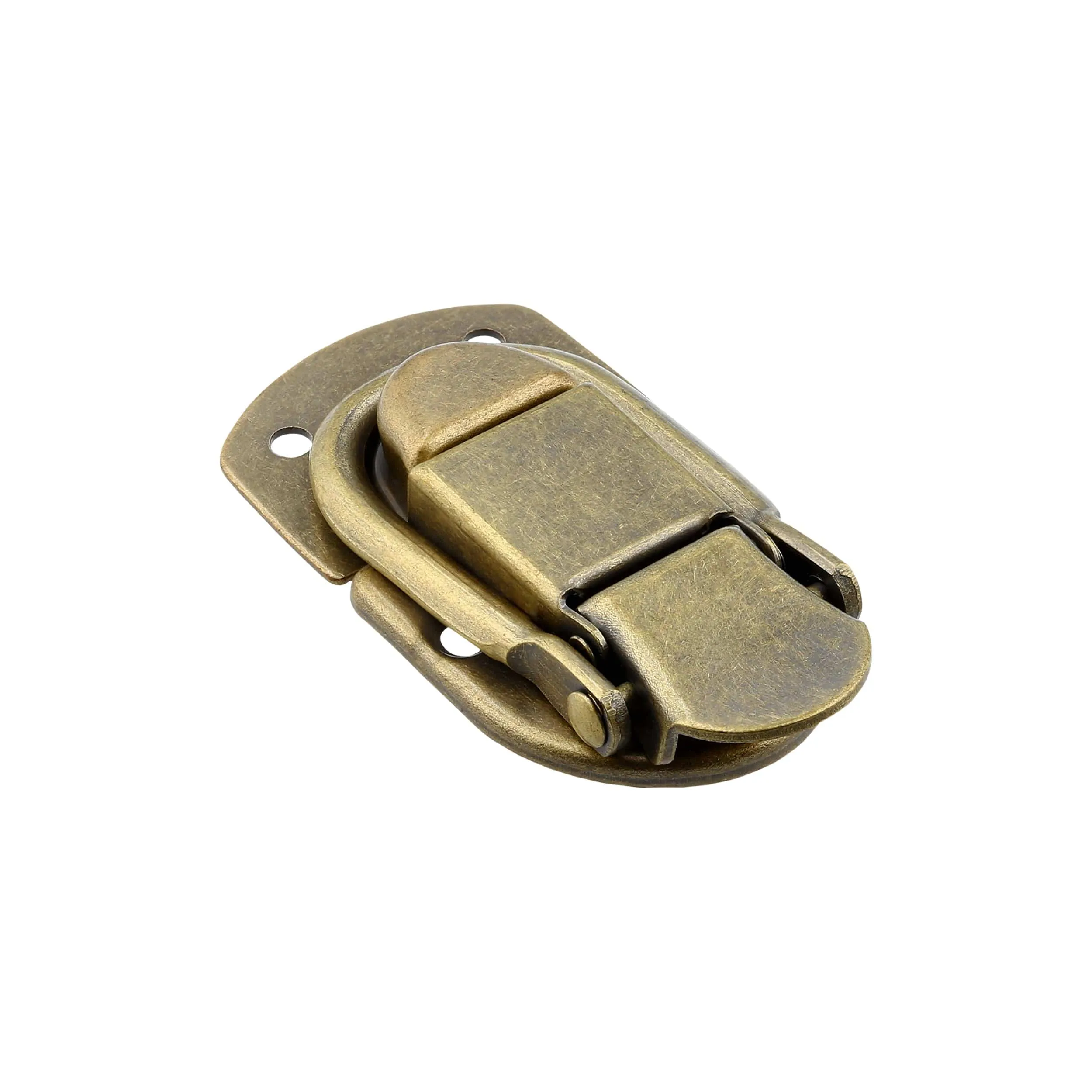 2 7/16" Antique Brass, Latch Lock Drawbolt, Steel, #L-2026-ANTB
