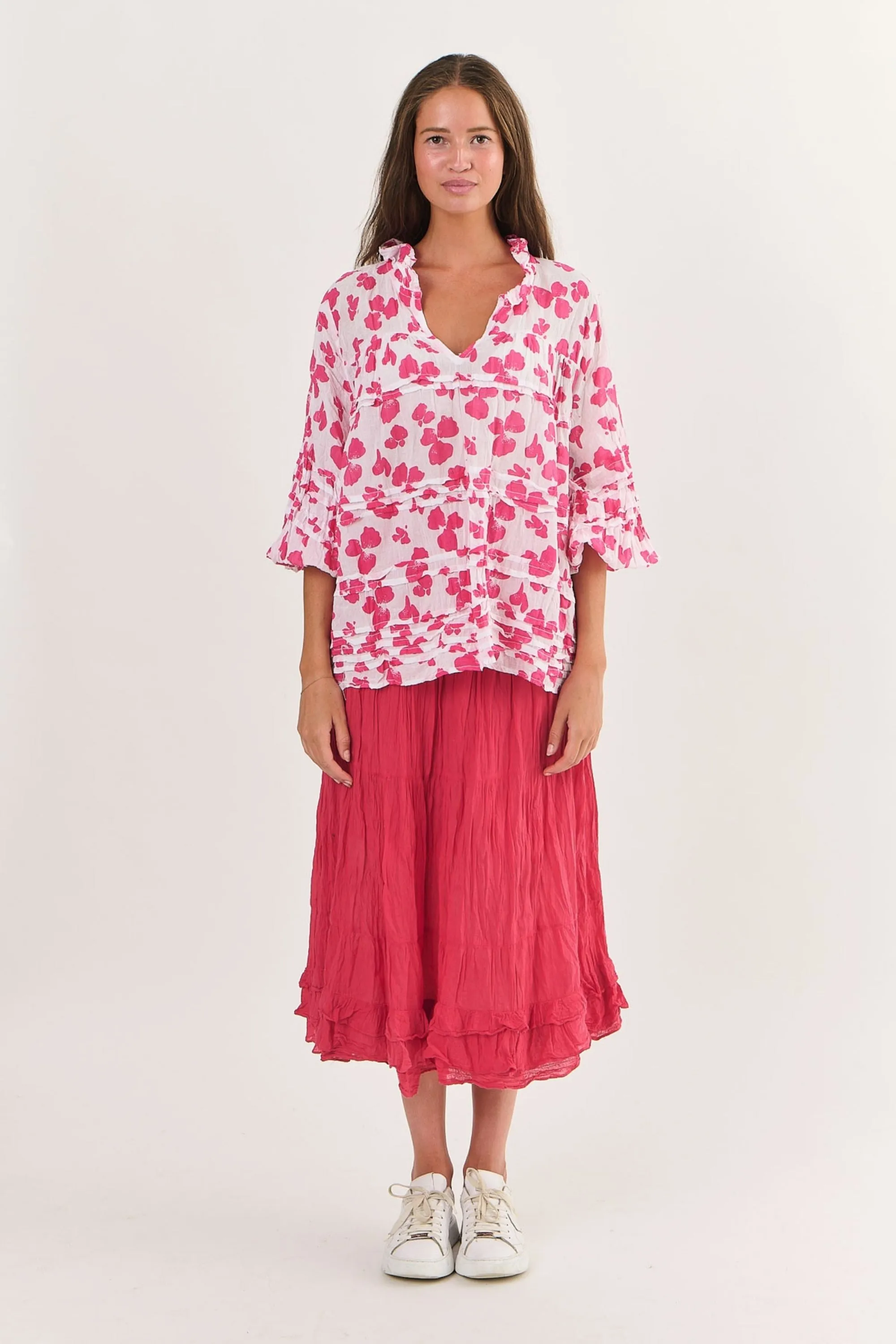 3/4 SLEEVE COTTON TOP - P92