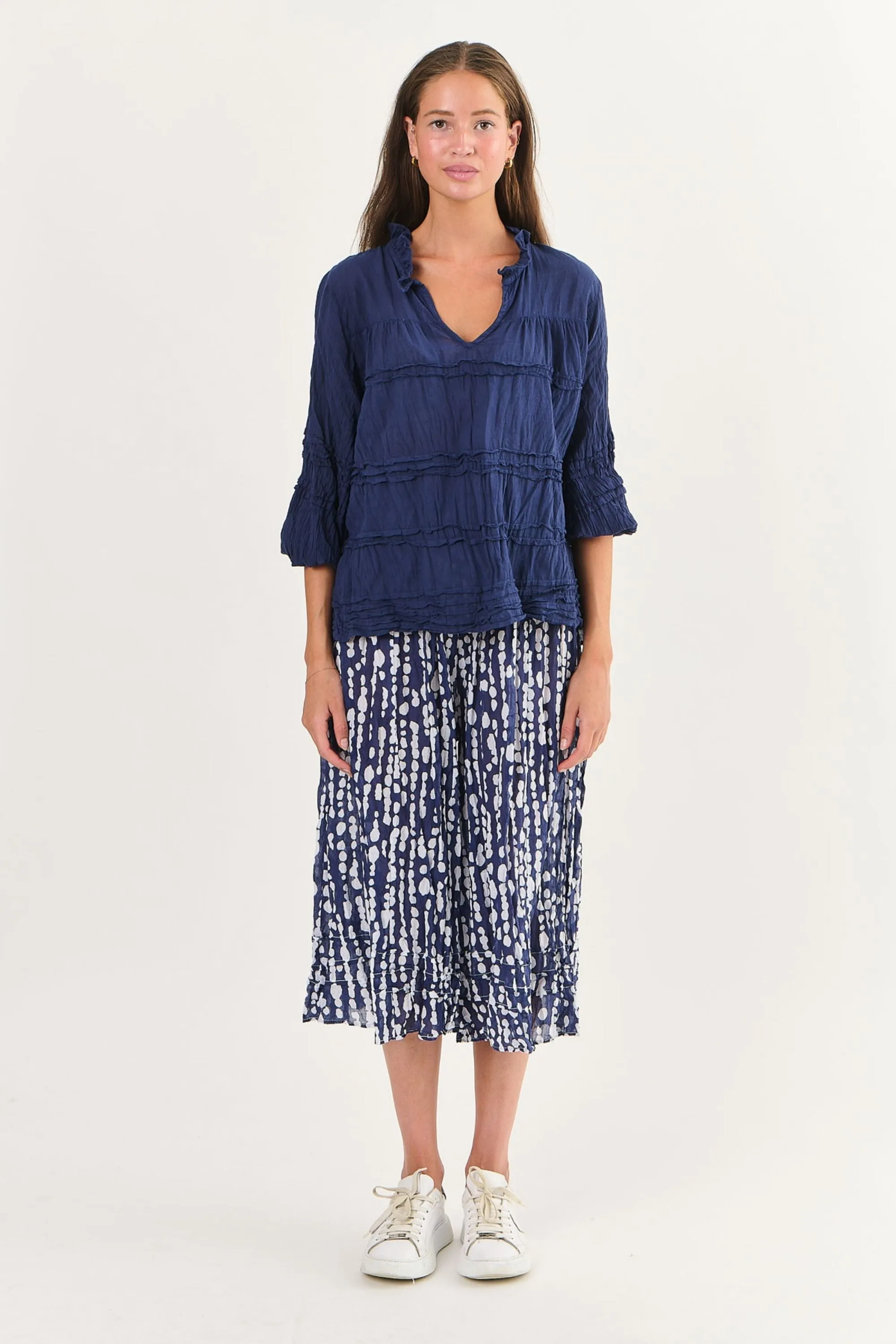 3/4 SLEEVE COTTON TOP - P92