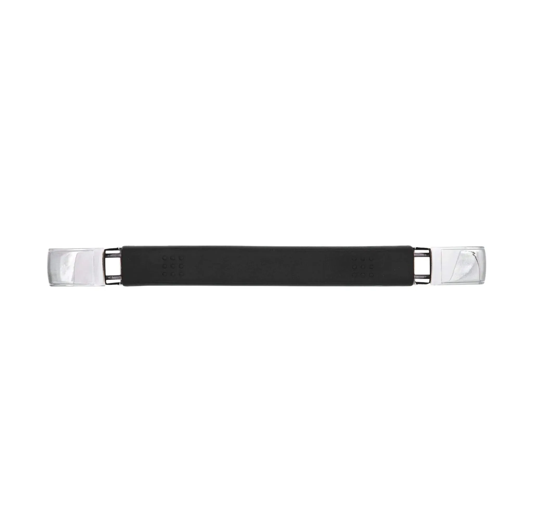 6 3/4" Black, Handle with Nickel Loops, Vinyl, #L-2836