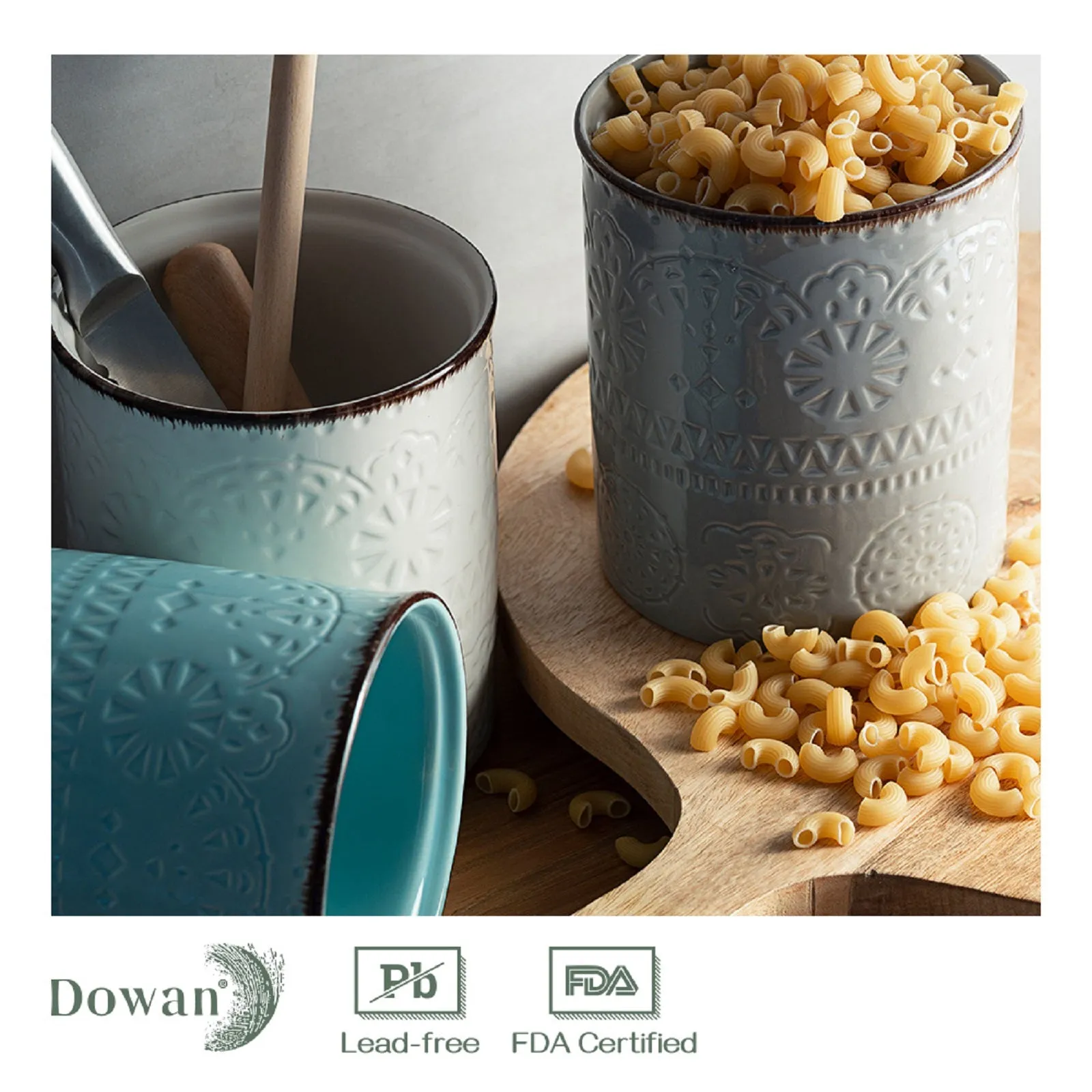 7.2″ Extra Large Ceramic Utensil Crock