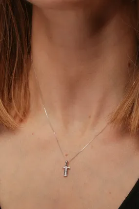 9ct White Gold Diamond Initial Pendant