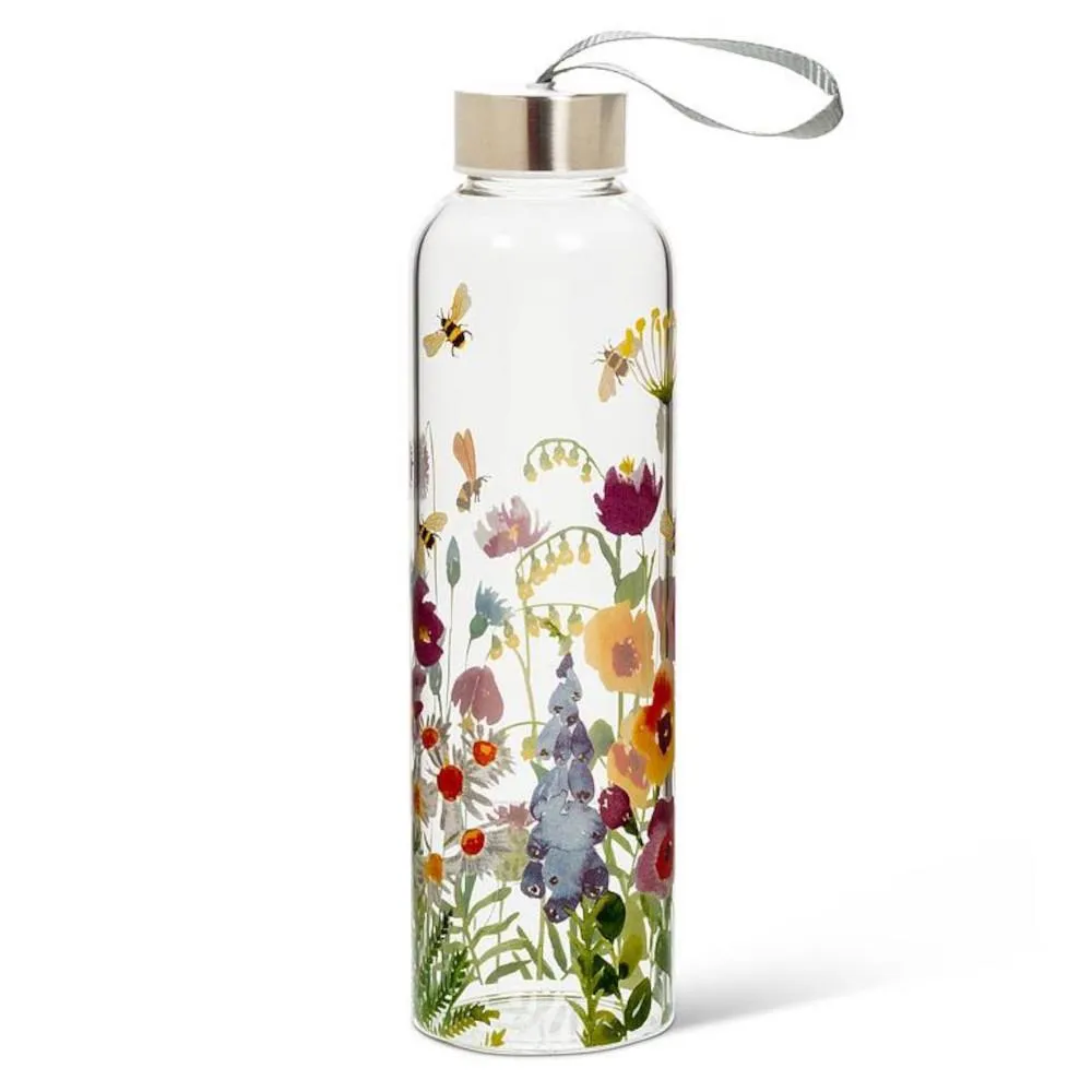 Abbott Glass Water Bottle 18oz Bee Garden (Ì)