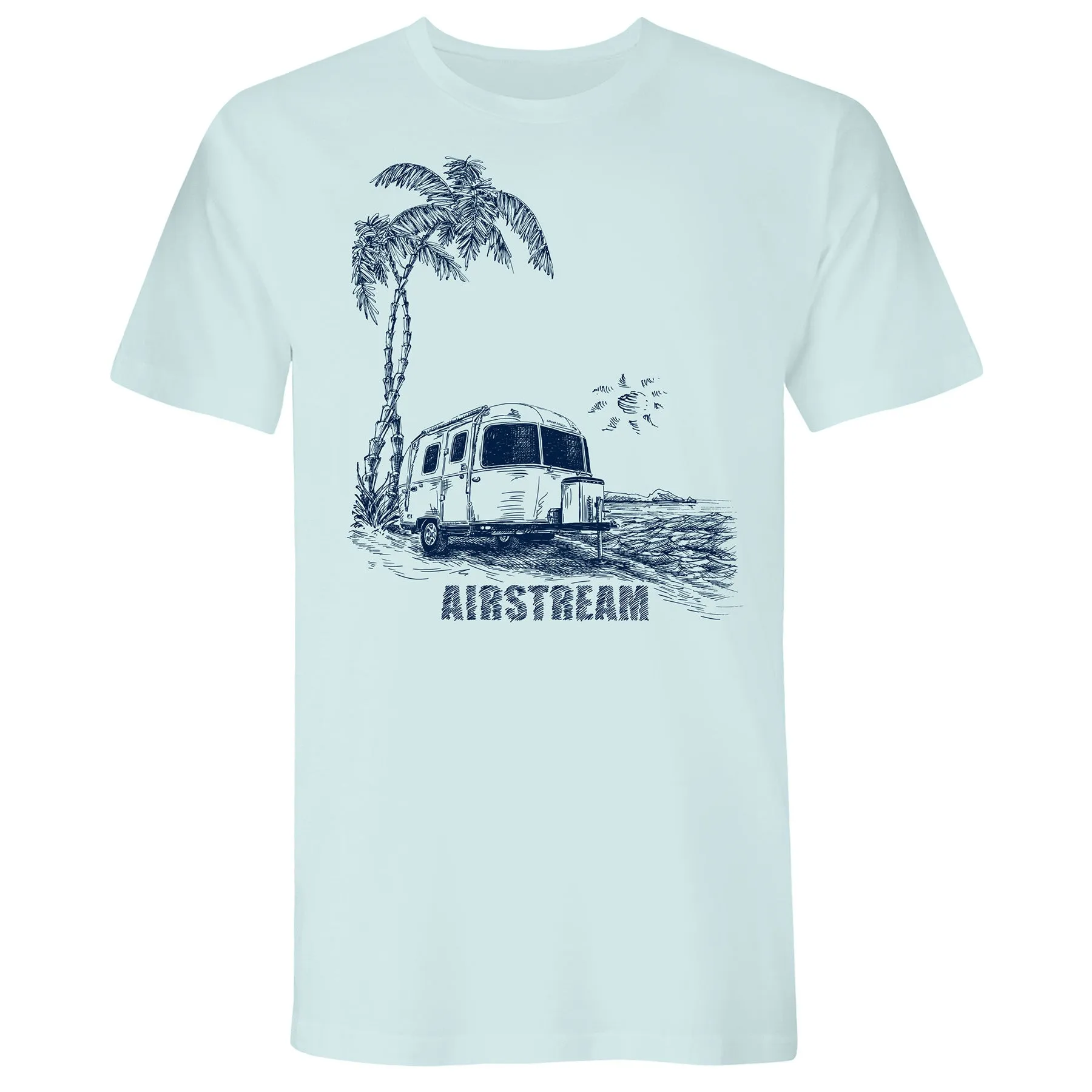 Airstream Trailer on the Beach T-Shirt