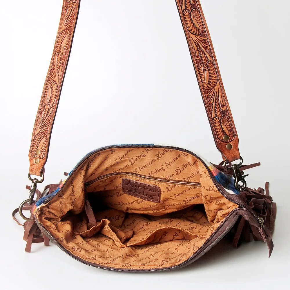 American Darling Sunset Saddle Blanket Fringe Crossbody