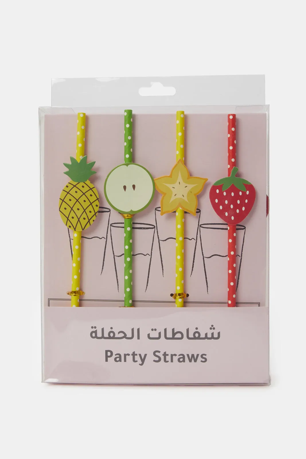 Assorted Party Straw Set (4 Piece)