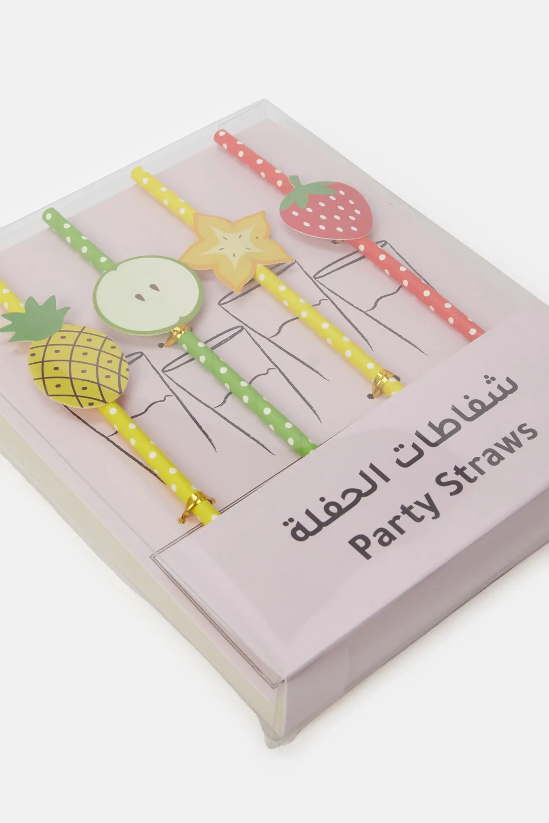 Assorted Party Straw Set (4 Piece)
