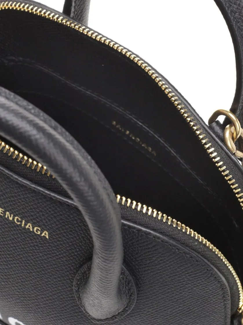 Balenciaga Logo Top Handle Crossbody Bag