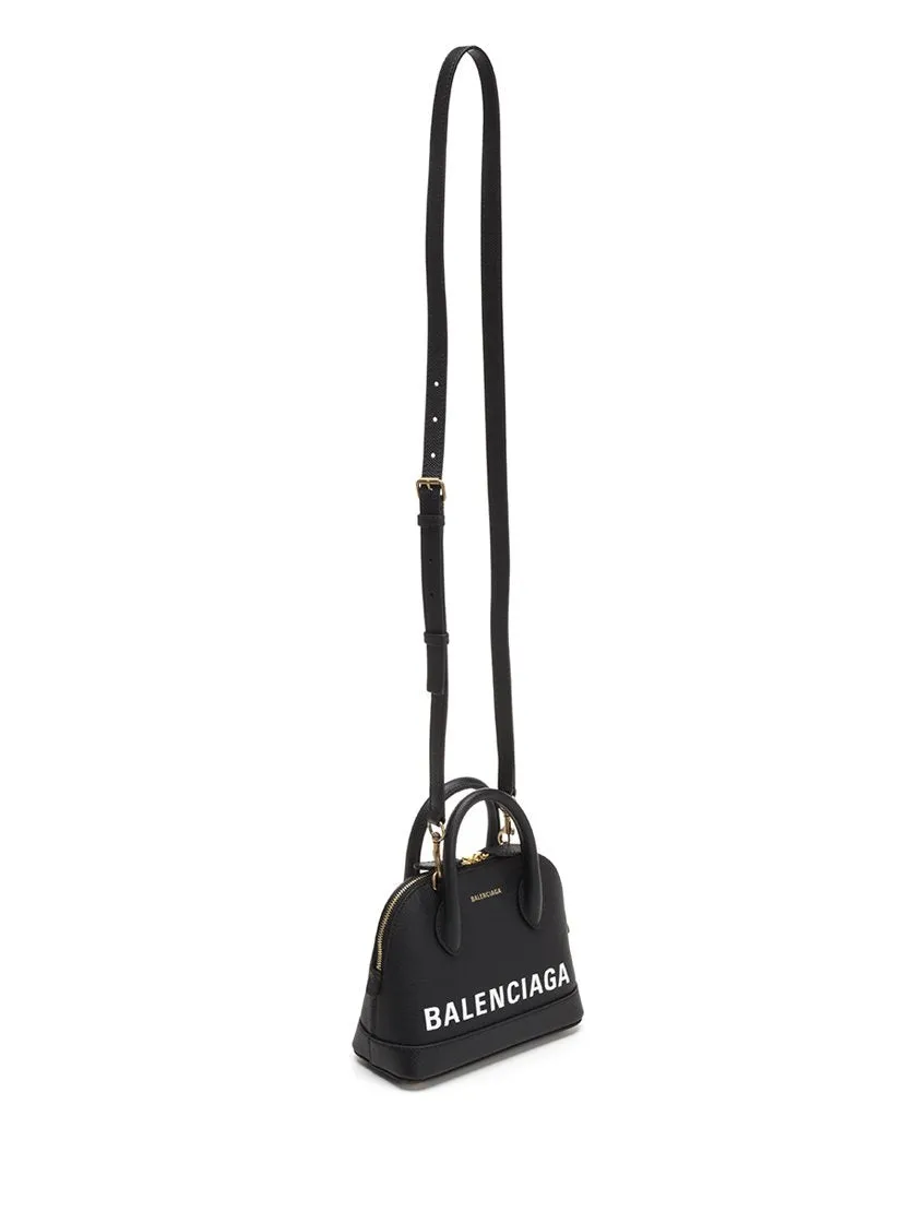 Balenciaga Logo Top Handle Crossbody Bag