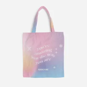 Be Confident Series Canvas Bag - You're Amazing Just The Way You Are