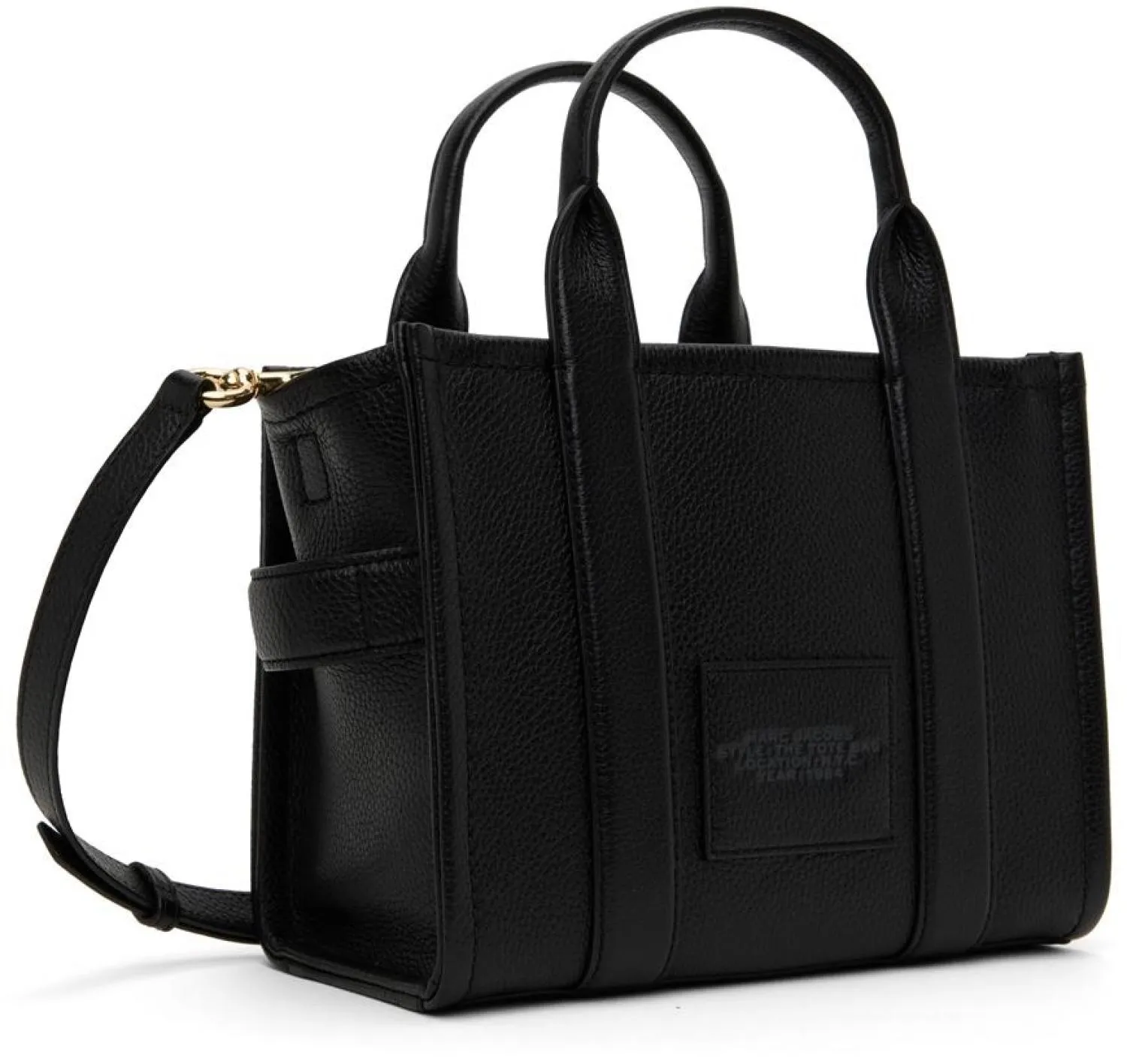 Black 'The Leather Small Tote Bag' Tote