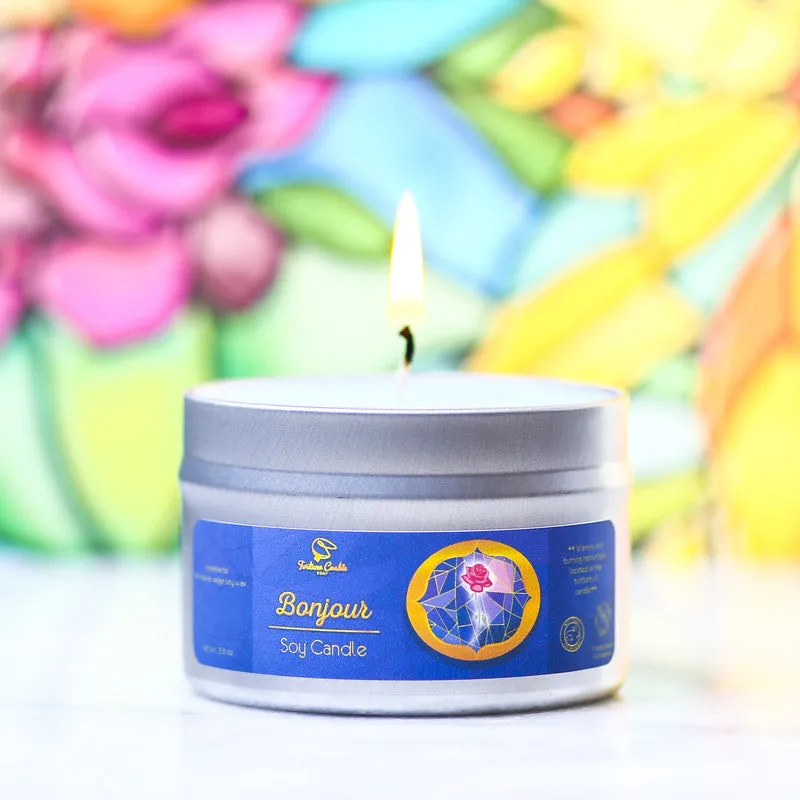 BONJOUR Hand Poured Soy Candle