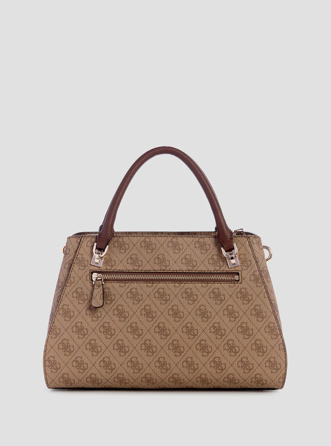 Brown Logo Noelle Satchel Bag