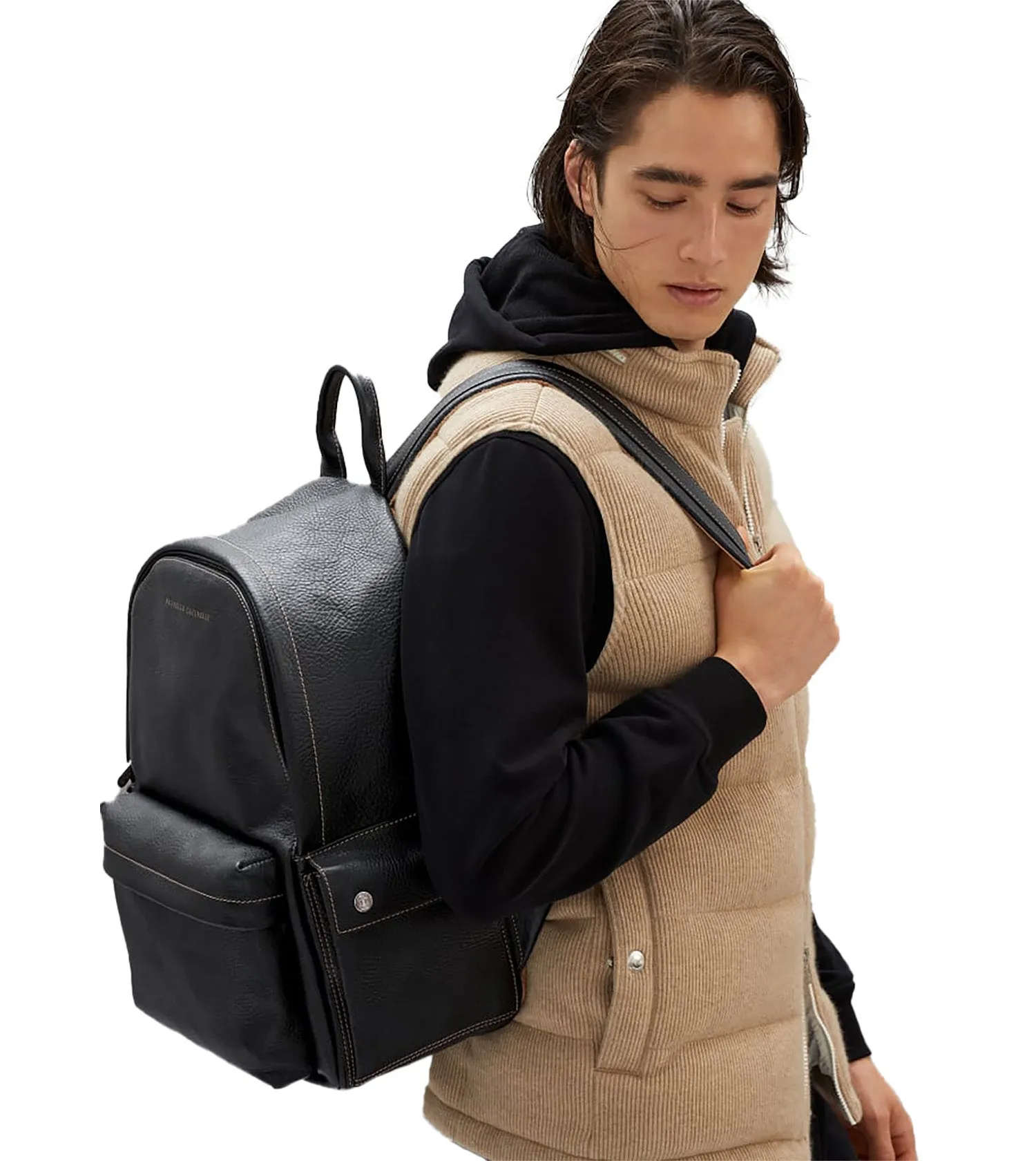 BRUNELLI CUCINELLI Leather Back Pack