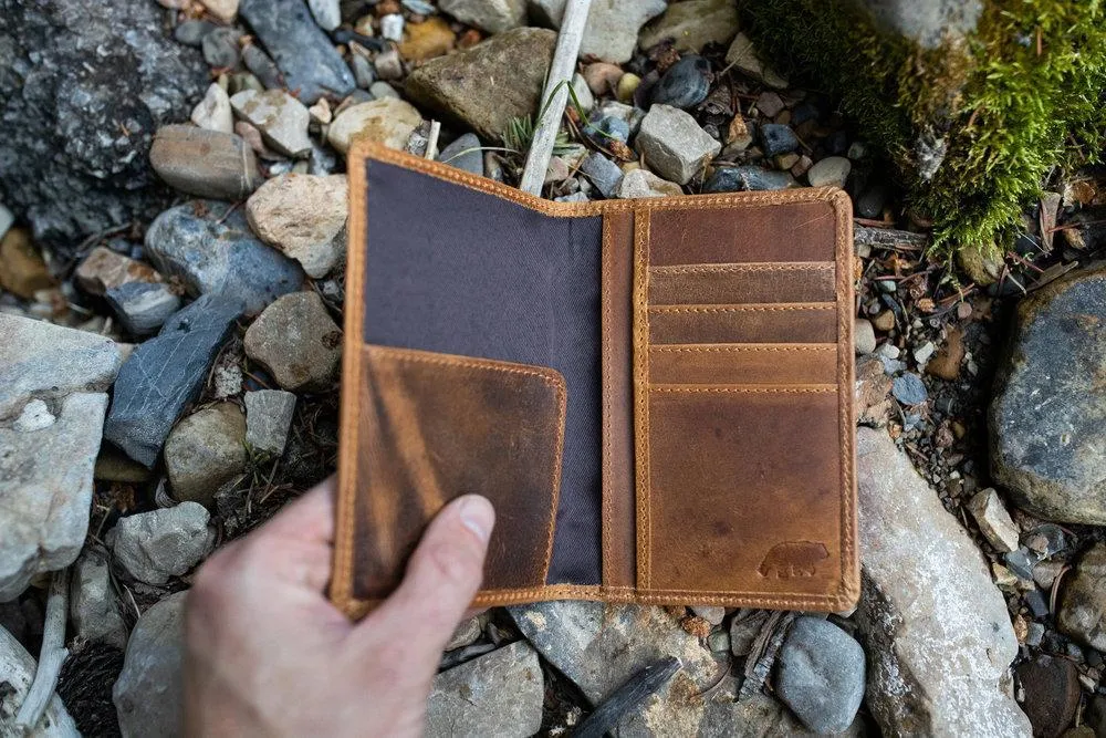 Buffalo Leather Passport Wallet