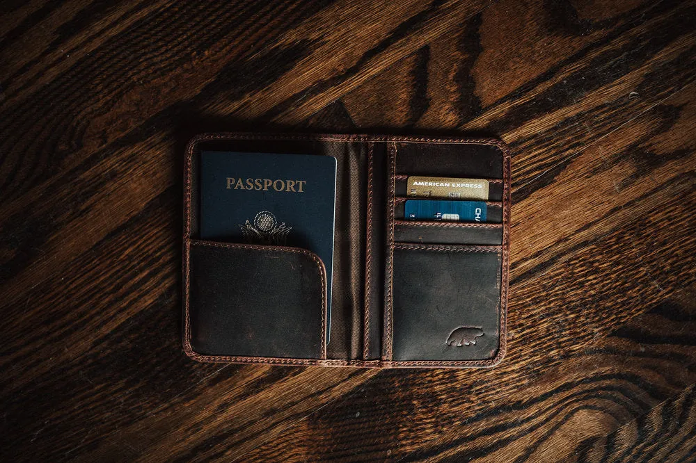 Buffalo Leather Passport Wallet