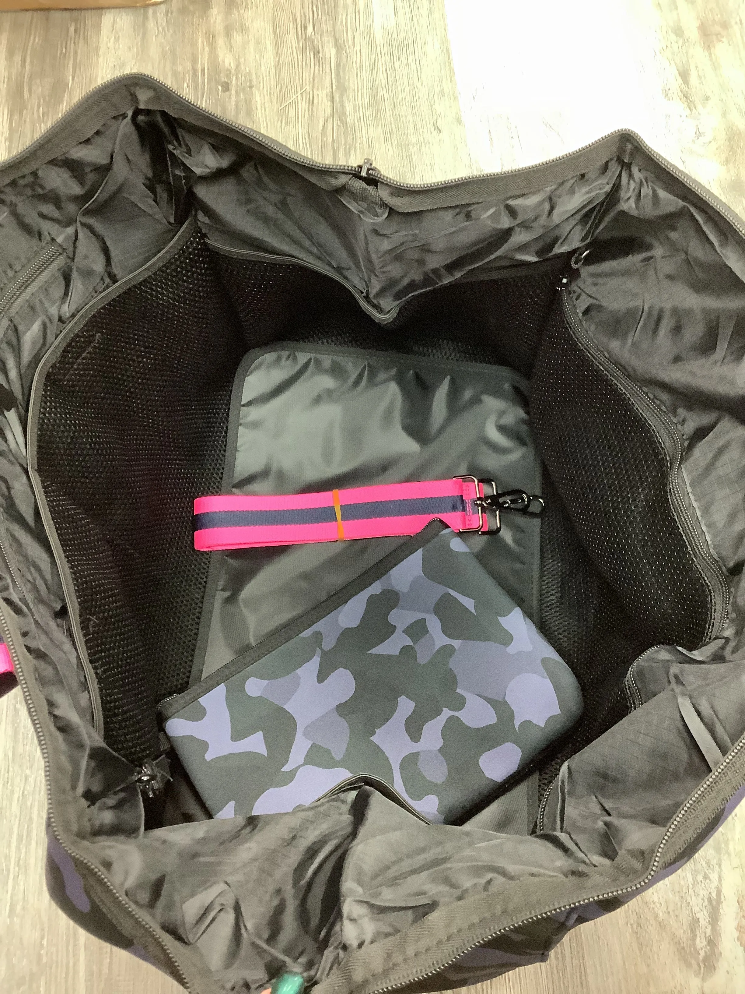 Camouflage Neoprene Duffel Bag - Assorted Colors