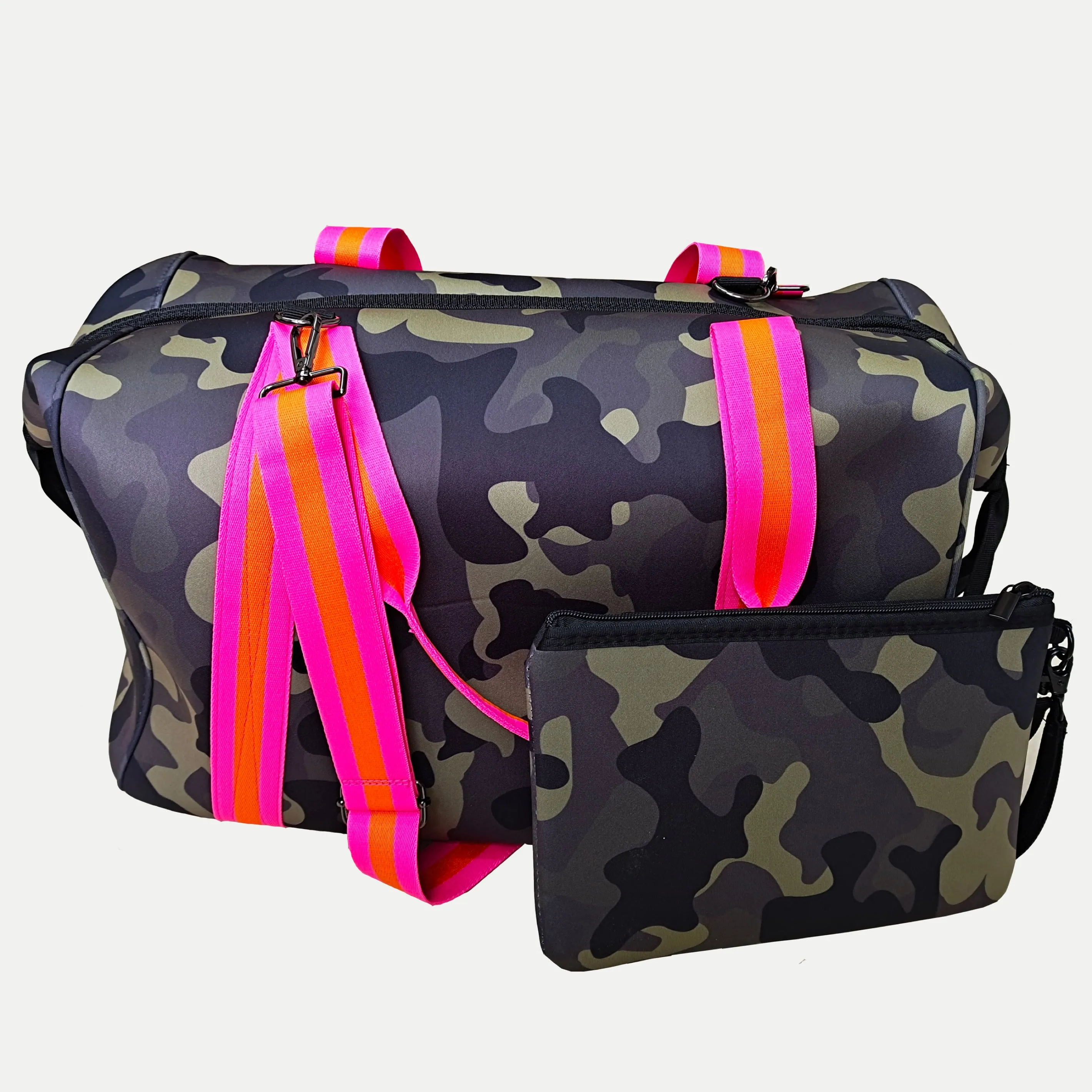 Camouflage Neoprene Duffel Bag - Assorted Colors