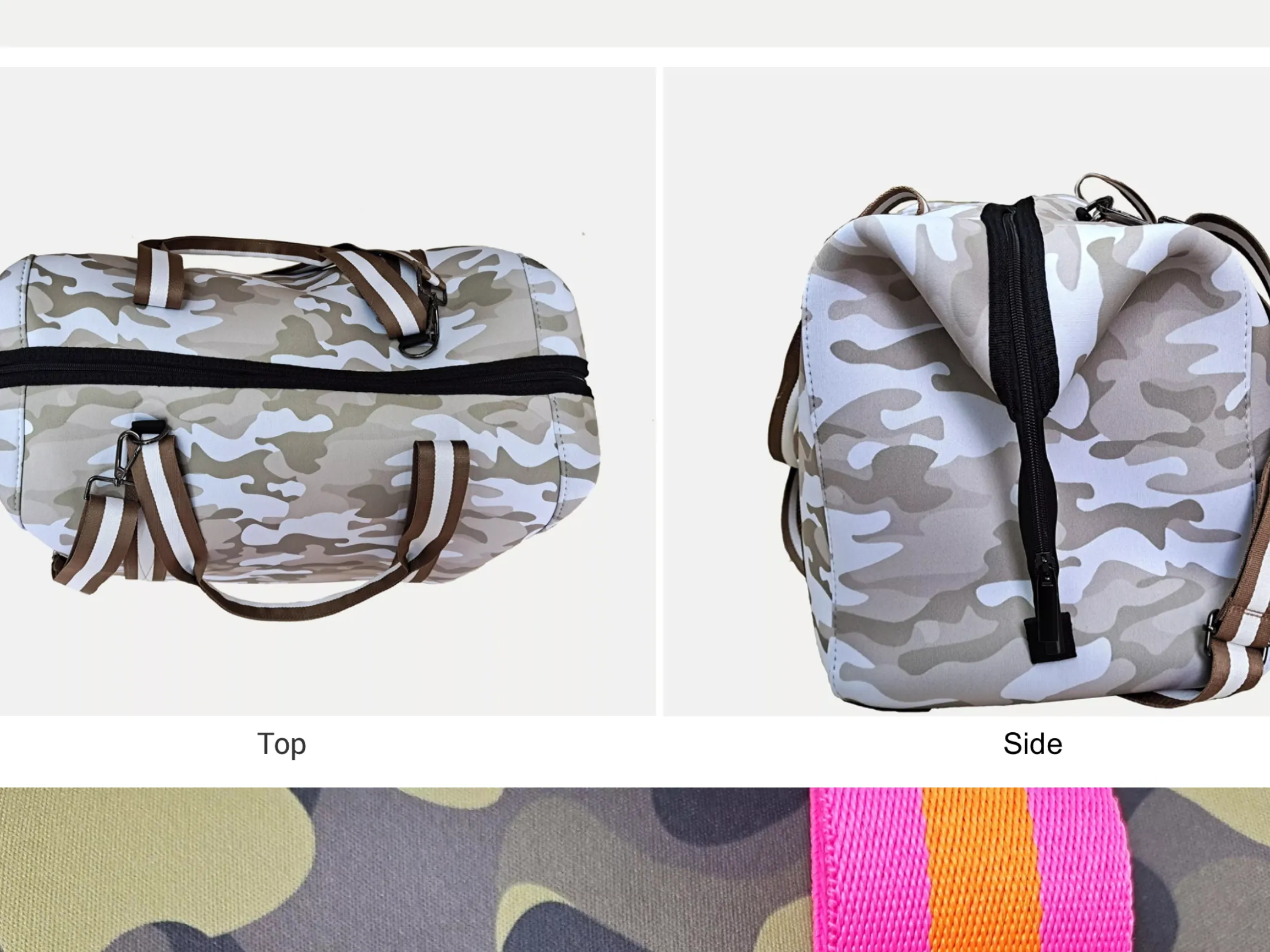 Camouflage Neoprene Duffel Bag - Assorted Colors