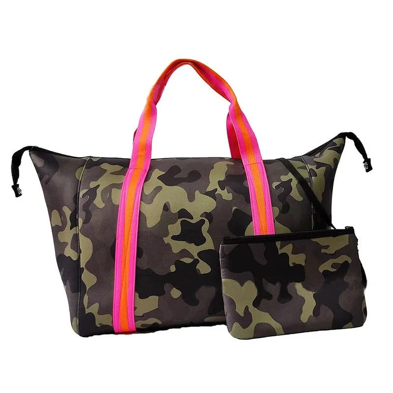 Camouflage Neoprene Duffel Bag - Assorted Colors