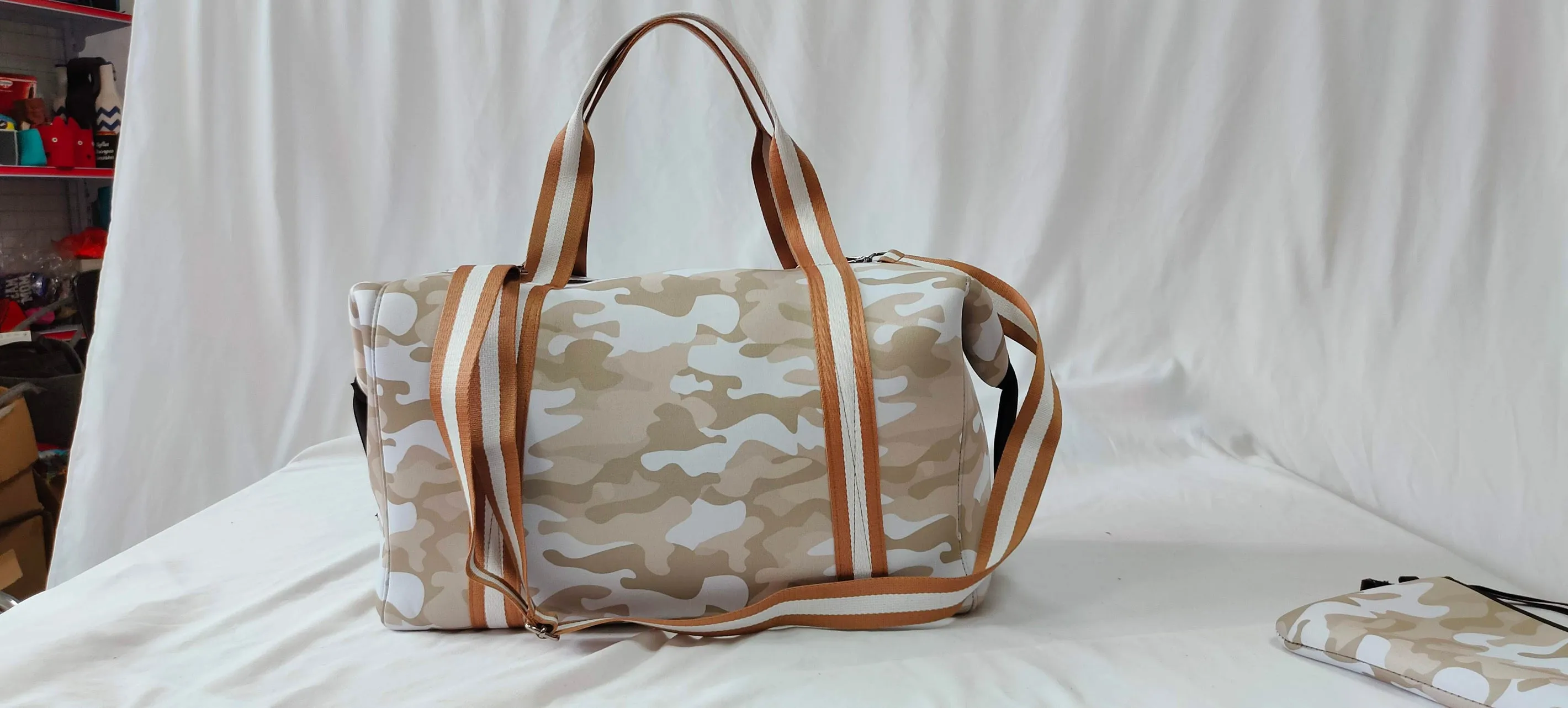 Camouflage Neoprene Duffel Bag - Assorted Colors