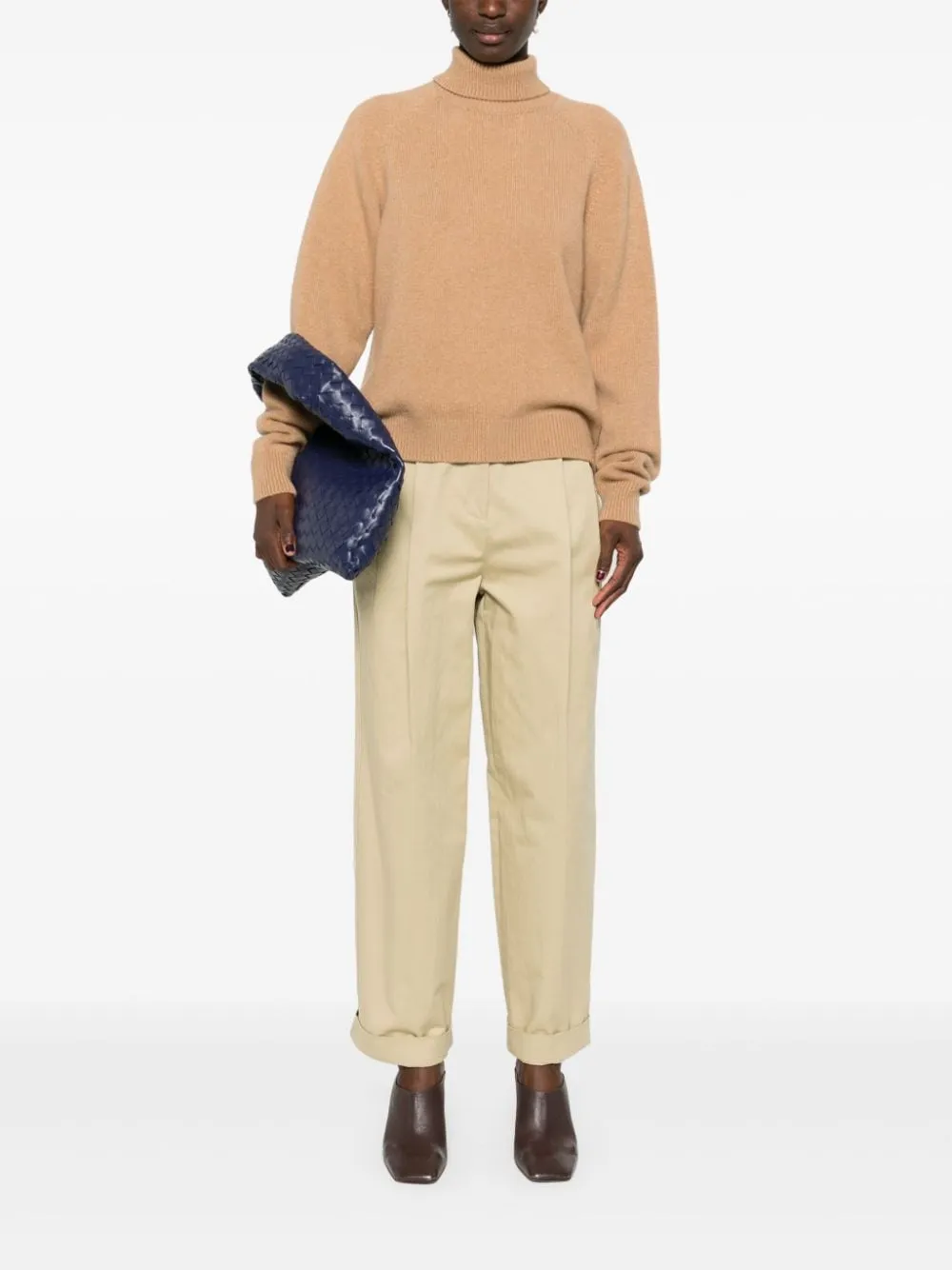 CASHMERE HIGH-NECK JUMPER