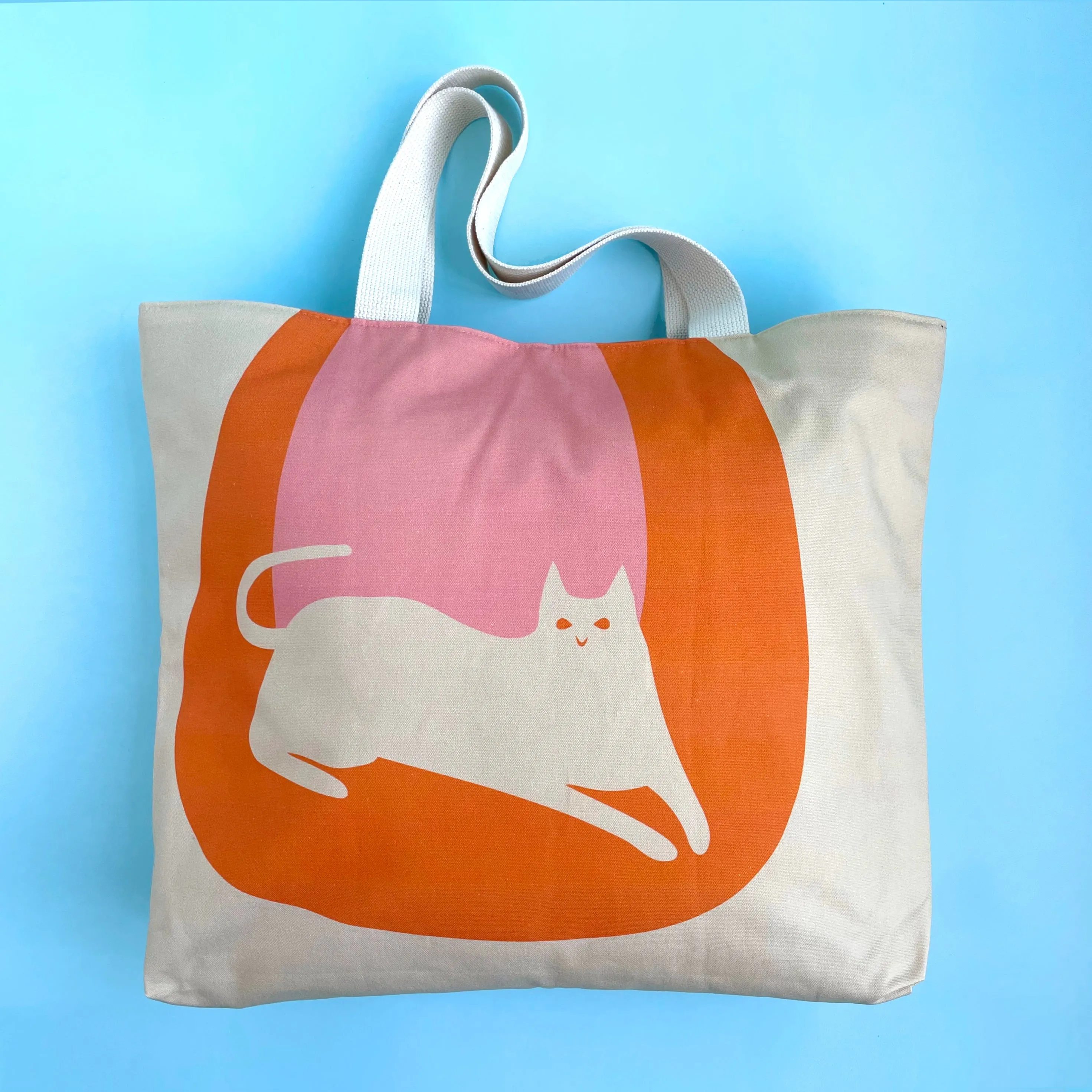 Cat Oversized Canvas Bag
