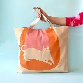 Cat Oversized Canvas Bag