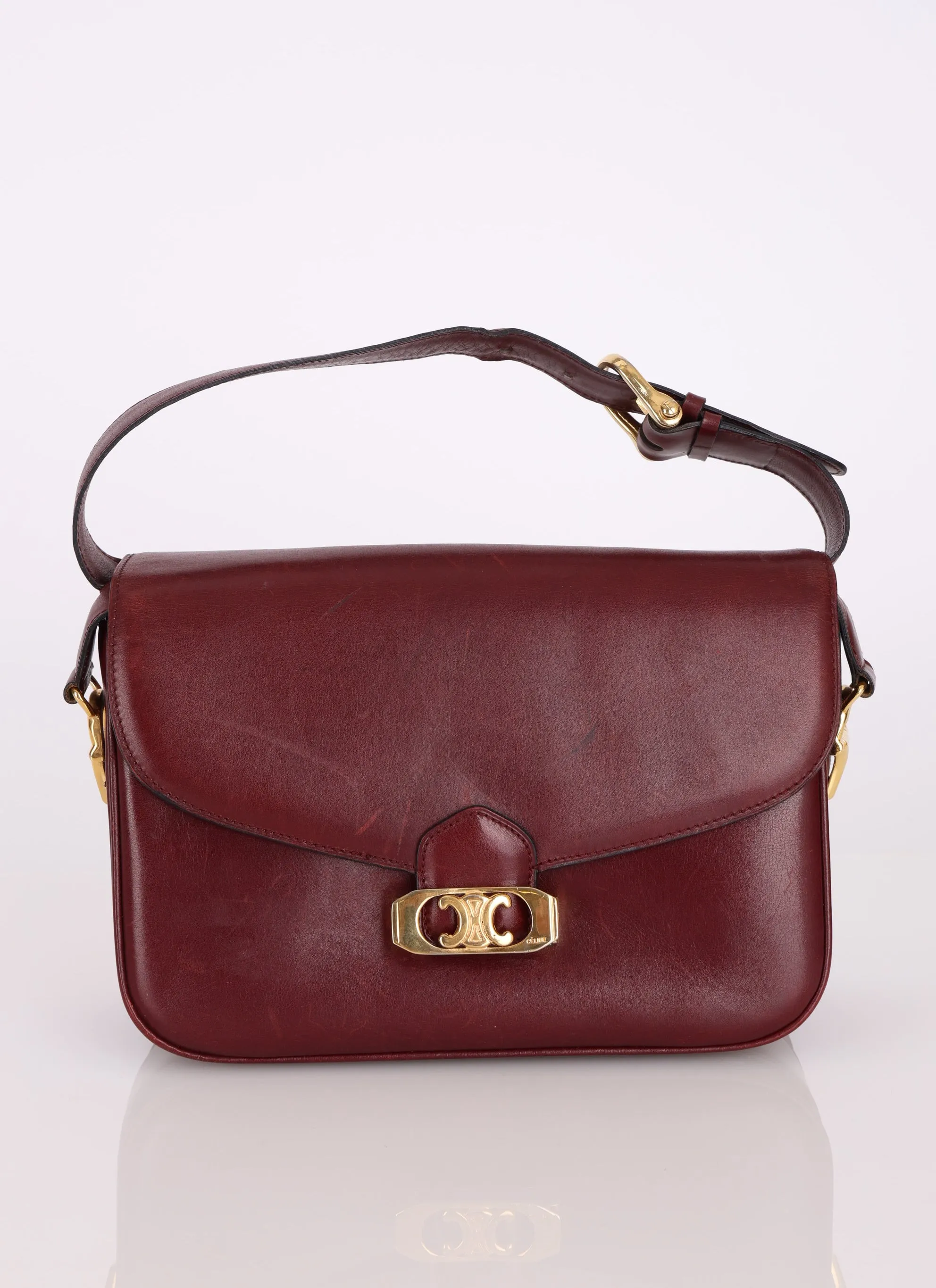 Celine Triomphe Boxcalf Shoulder Bag