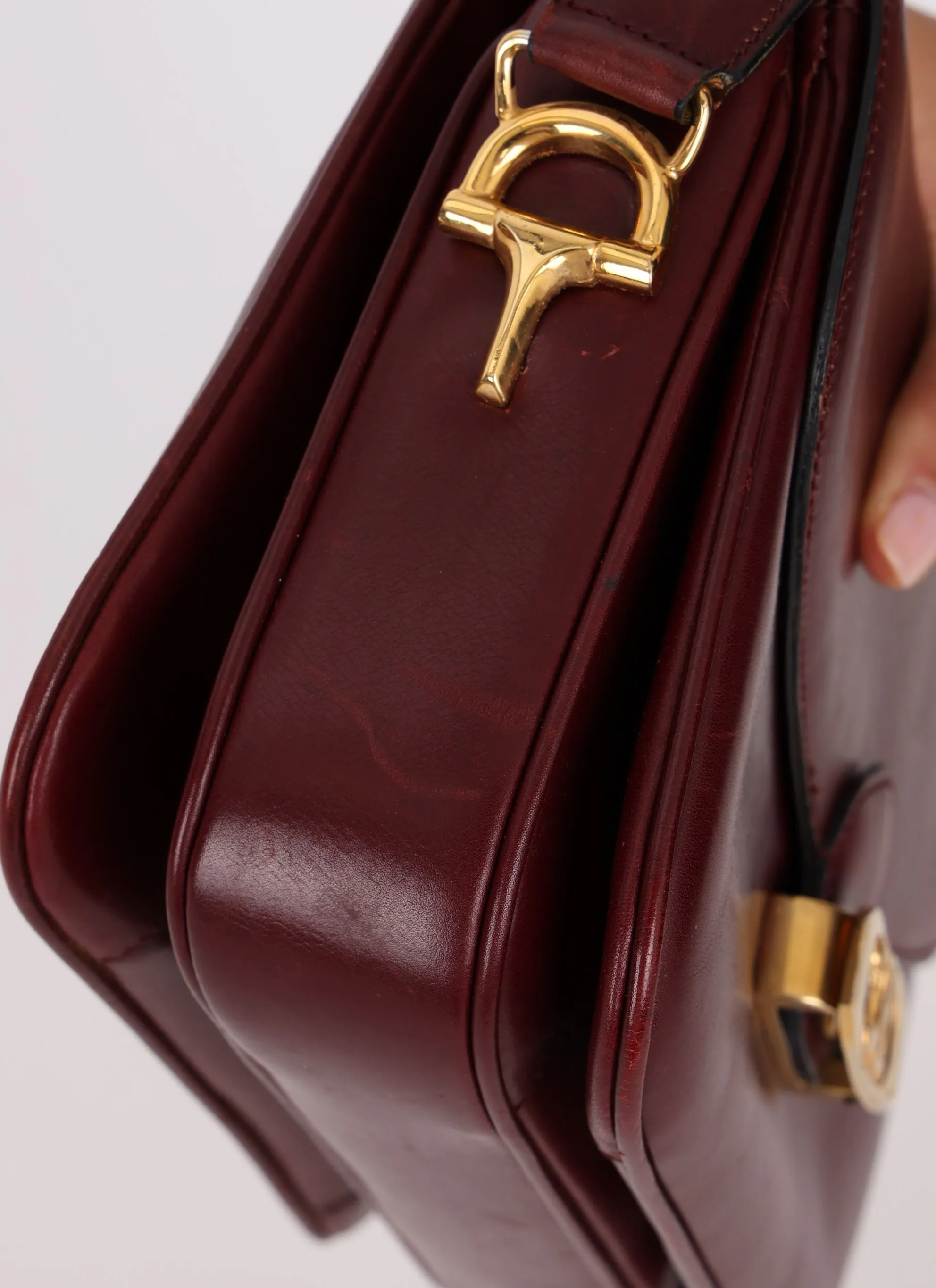 Celine Triomphe Boxcalf Shoulder Bag