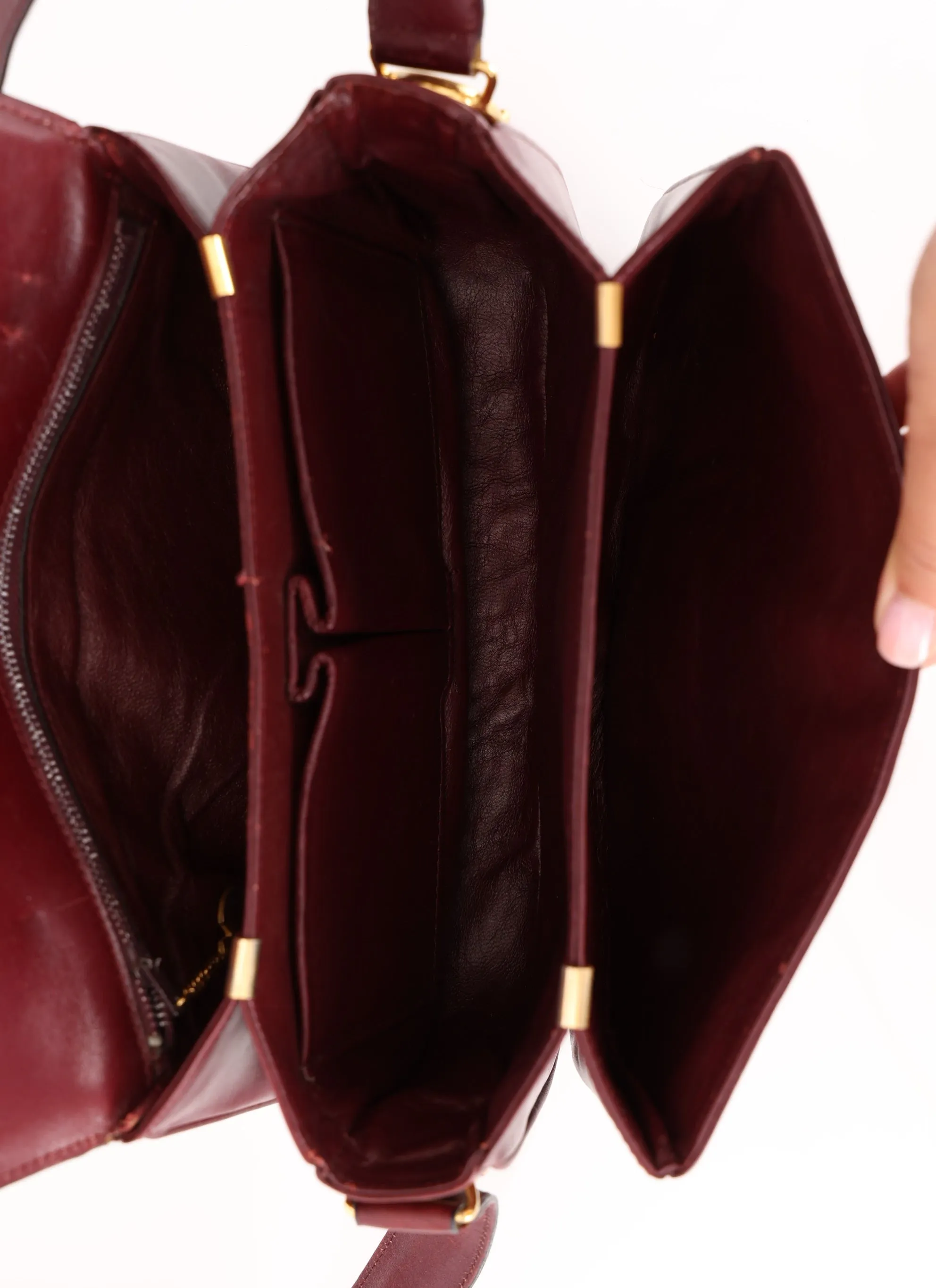 Celine Triomphe Boxcalf Shoulder Bag
