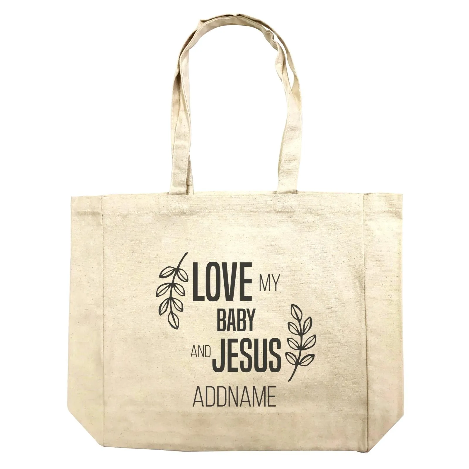Christian Series Love My Baby And Jesus Addname Shopping Bag
