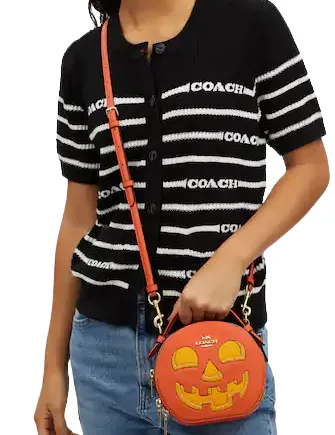 Coach Canteen Crossbody With Halloween Pumpkin