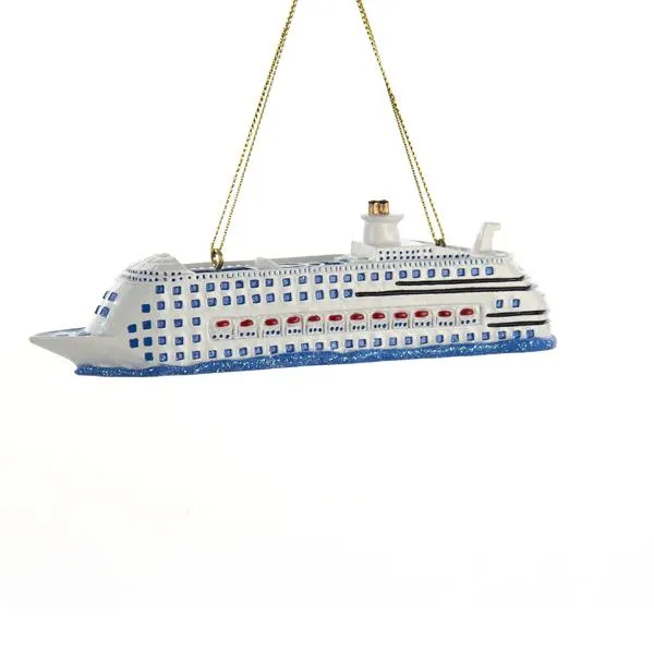 Cruise Ship Boat Ornament For Personalization, A1581