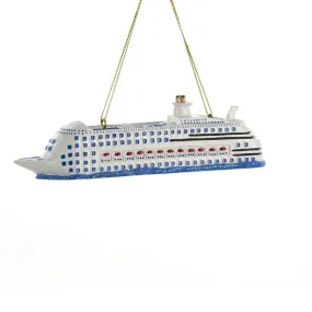 Cruise Ship Boat Ornament For Personalization, A1581