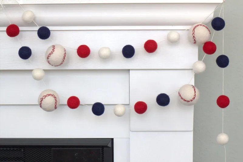 Custom Baseball Garland- PICK YOUR COLORS