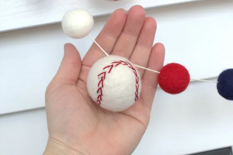 Custom Baseball Garland- PICK YOUR COLORS