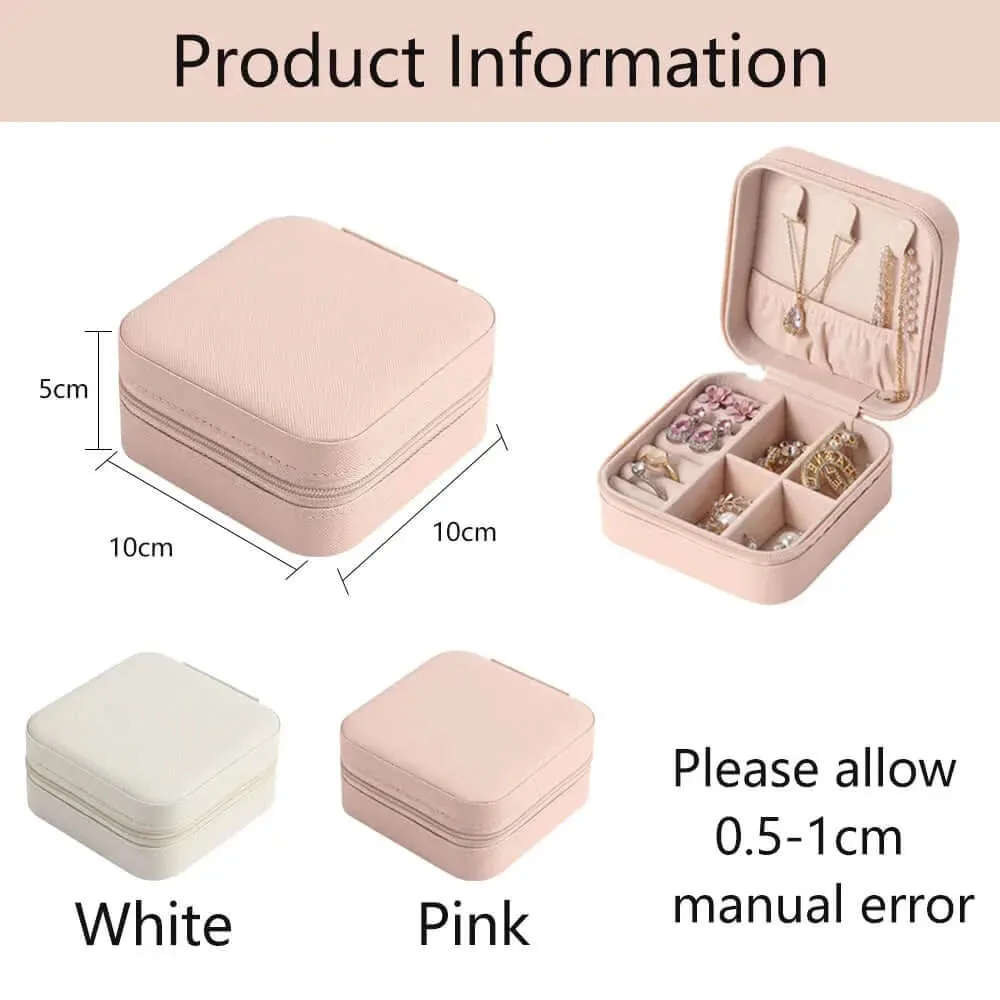 Custom Jewelry Box Personalized Travel Jewelry Case for Bridesmaid
