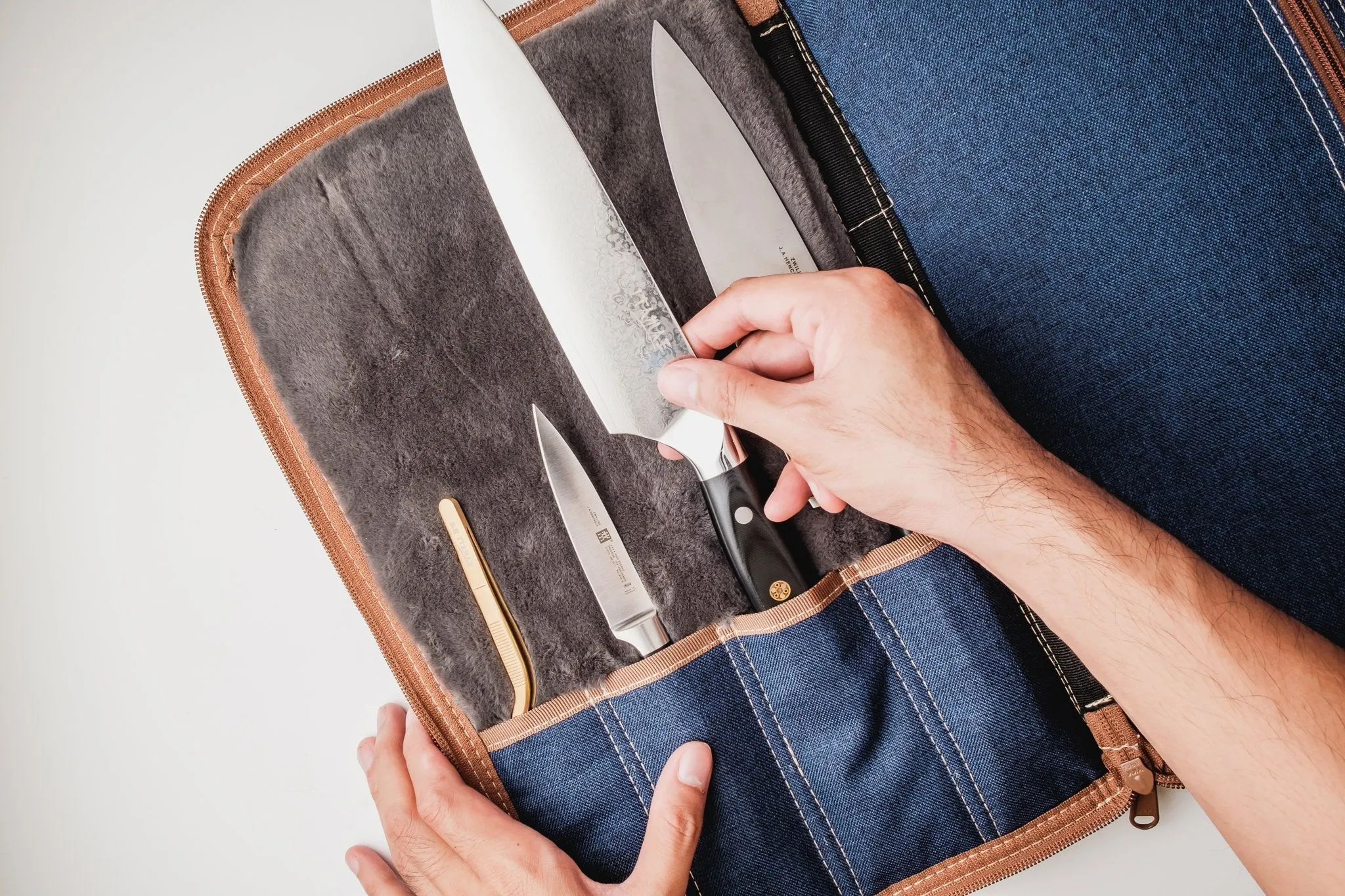 Denim Clutch Bag