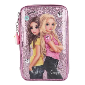 Depesche Topmodel Triple Pencil Case Candy Cake Pink