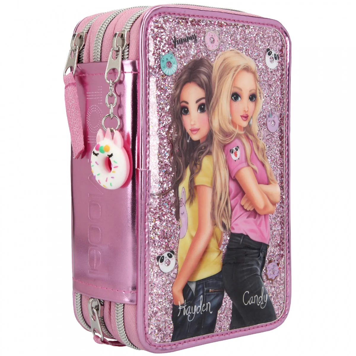 Depesche Topmodel Triple Pencil Case Candy Cake Pink