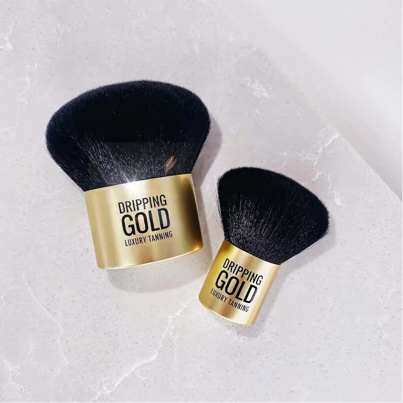 Dripping Gold Mini Kabuki Brush