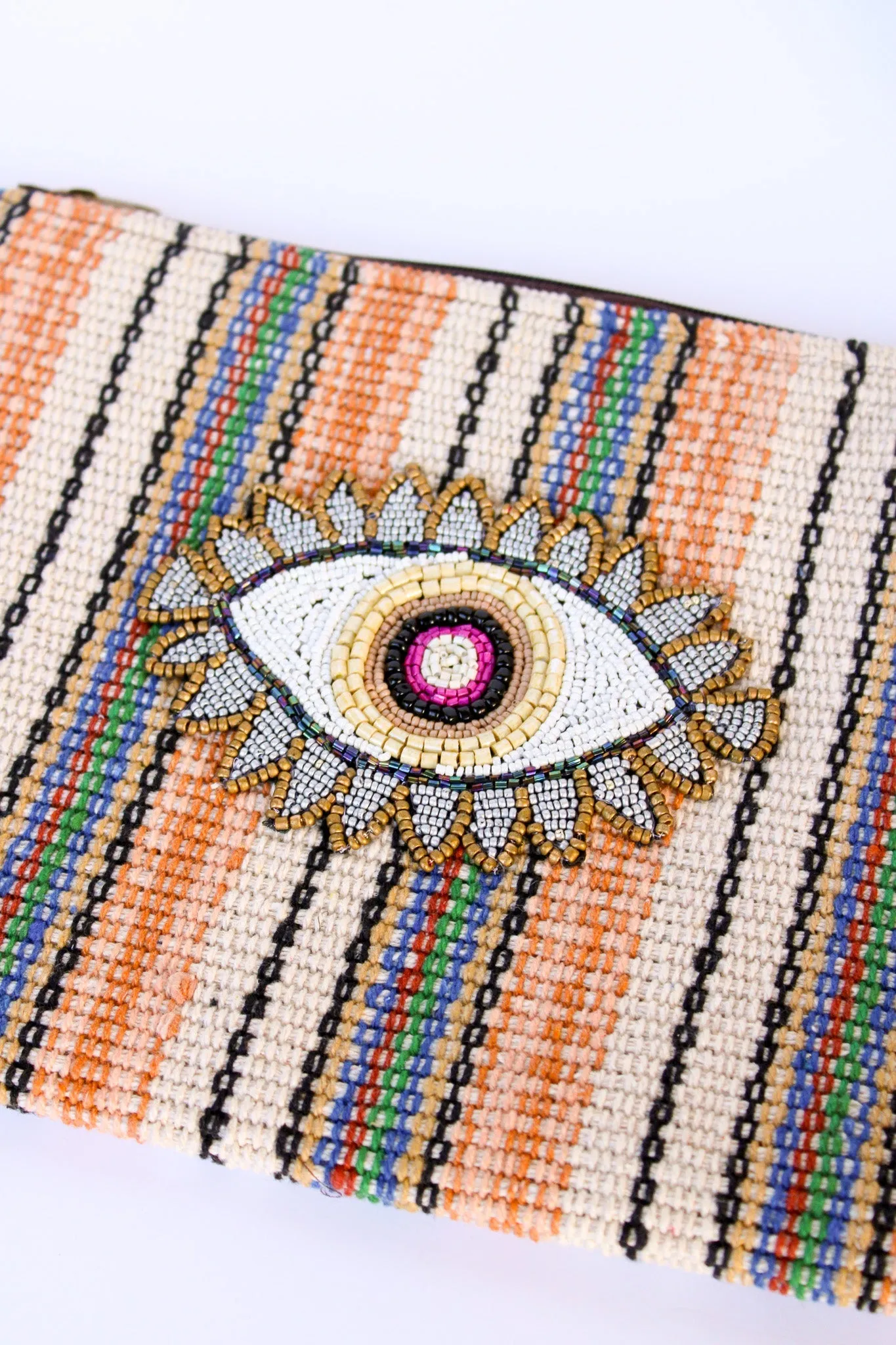 Evil Eye Zip Clutch
