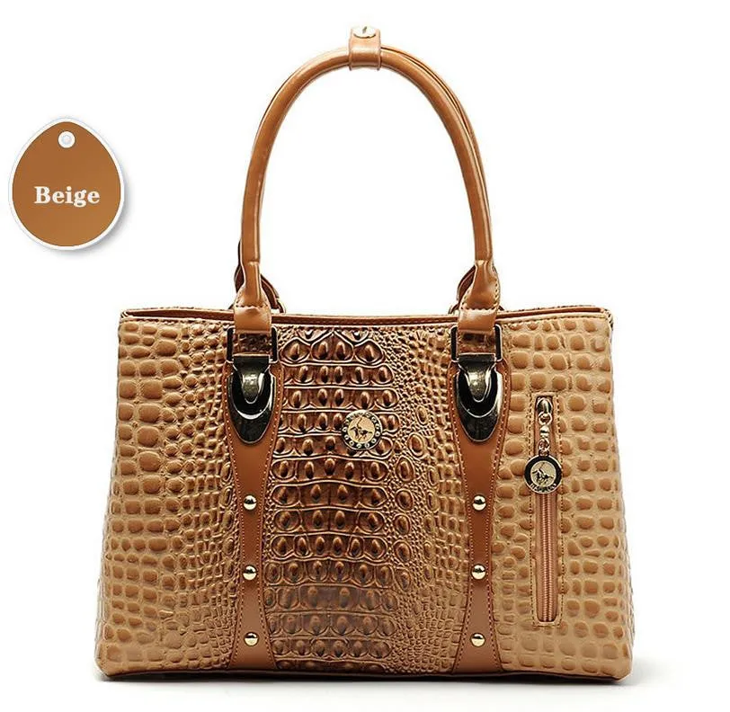 Fashion Women Handbags Crocodile Designer Bags Handbag For Women Famous Brand 2016 Bolsos Feminina Women Leather Handbags