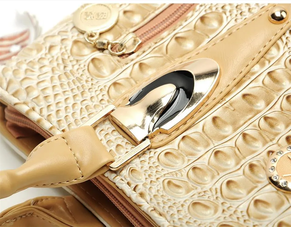 Fashion Women Handbags Crocodile Designer Bags Handbag For Women Famous Brand 2016 Bolsos Feminina Women Leather Handbags
