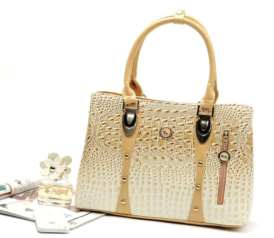Fashion Women Handbags Crocodile Designer Bags Handbag For Women Famous Brand 2016 Bolsos Feminina Women Leather Handbags