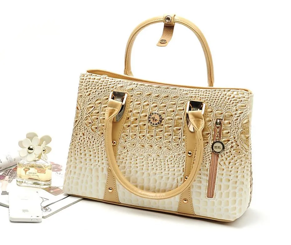 Fashion Women Handbags Crocodile Designer Bags Handbag For Women Famous Brand 2016 Bolsos Feminina Women Leather Handbags